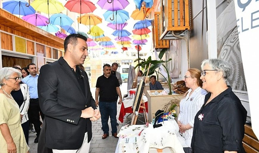 Çiğli’de kadınların el emeği ürünleri görücüye çıktı