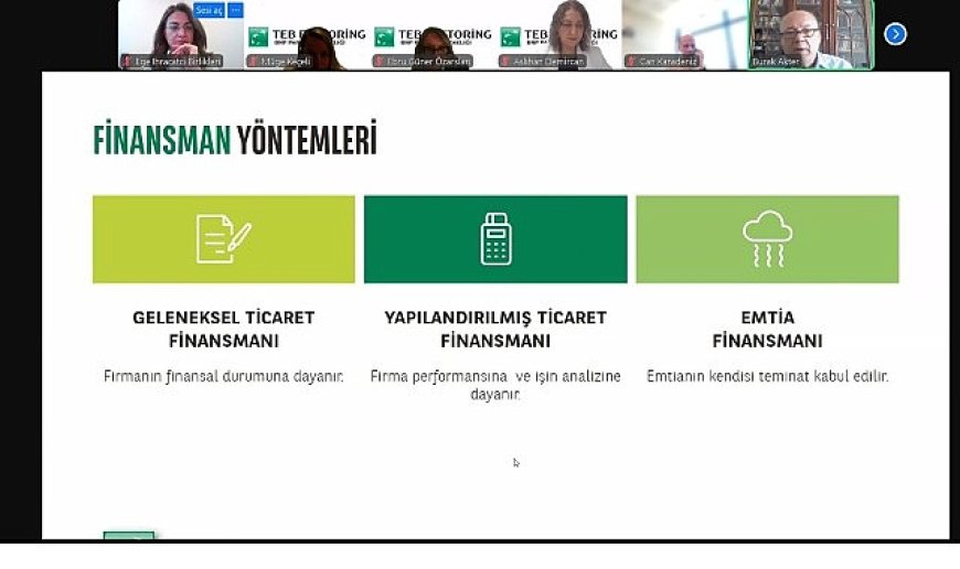Demir ihracatçılarına ihracatın finansmanı eğitimi