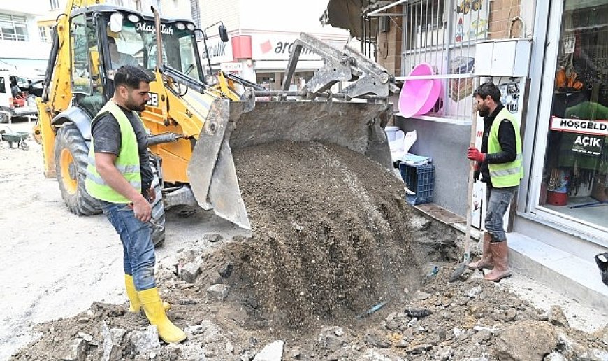 Demirci’de altyapı seferberliği sürüyor