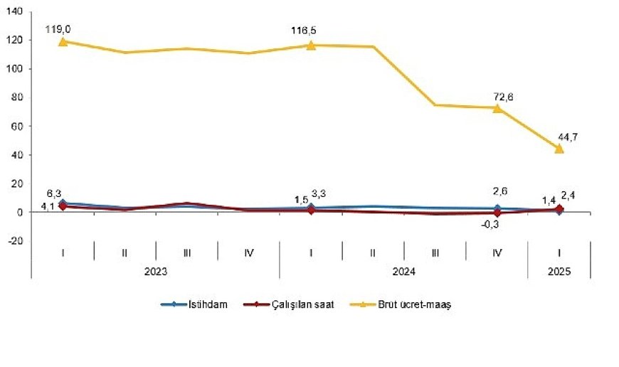 İşgücü Girdi Endeksleri, I. Çeyrek: Ocak-Mart, 2025