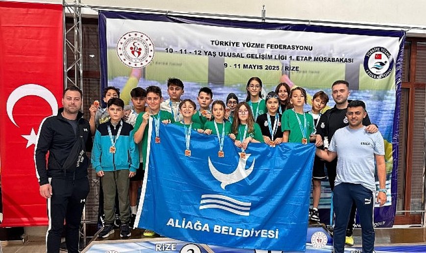 Aliağalı Yüzücülerden Madalya Şov, 16 Sporcu 16 Madalya İle Döndü