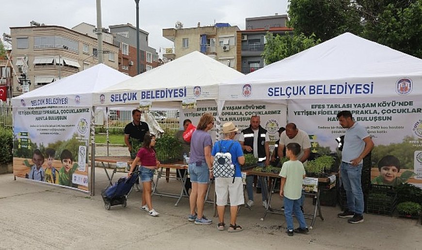 Efes Tarlası Yaşam Köyü’nde Dağıtılan Fideler DMD Hastası Çocuklara Umut Oldu