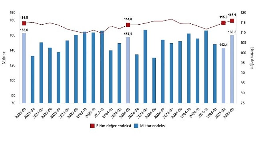 Dış Ticaret Endeksleri, Mart 2025