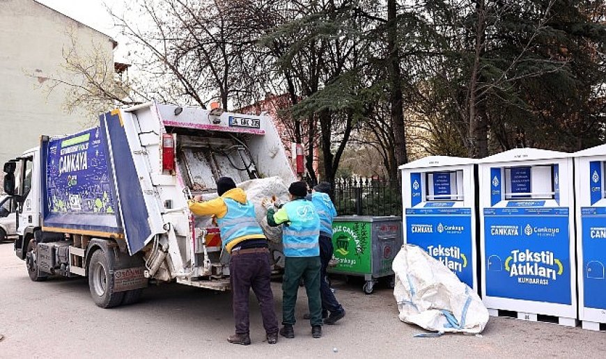 Çankaya’da Tekstil Kumbaralarıyla Sıfır Atığa Katkı