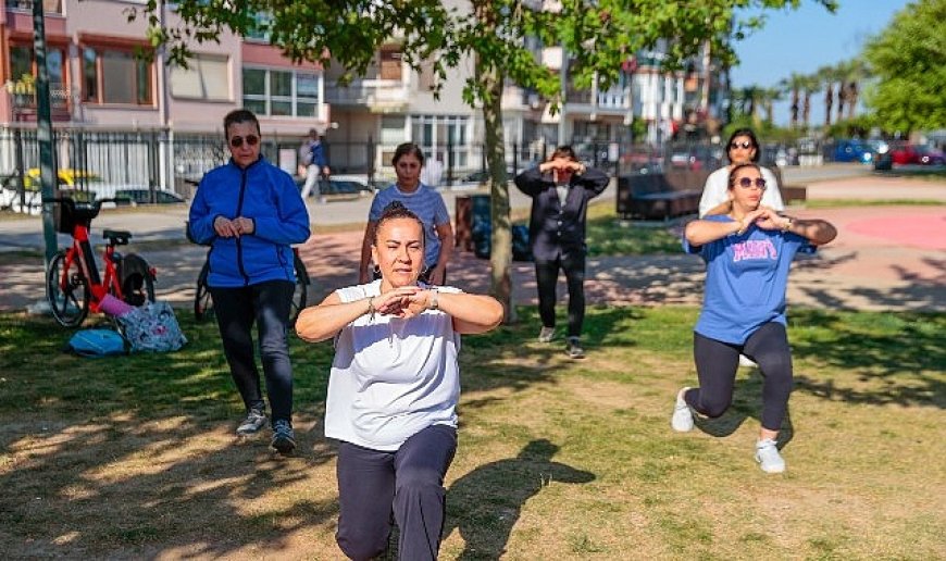 Konak’ta açık havada spor keyfi başladı