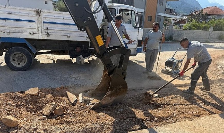Kuzdere Mahallesi’nde yama çalışmaları