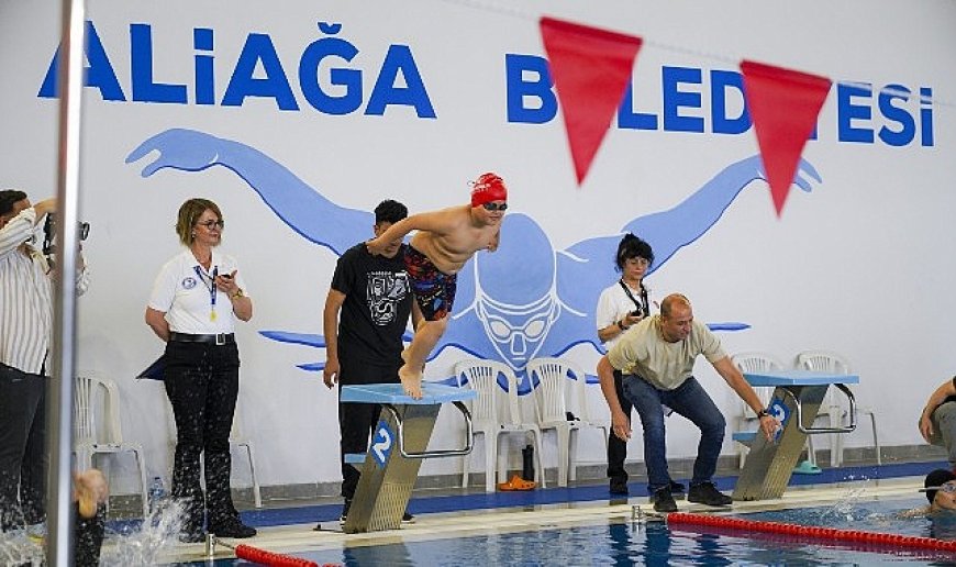 Özel Sporcular Aliağa’da Kulaç Attı