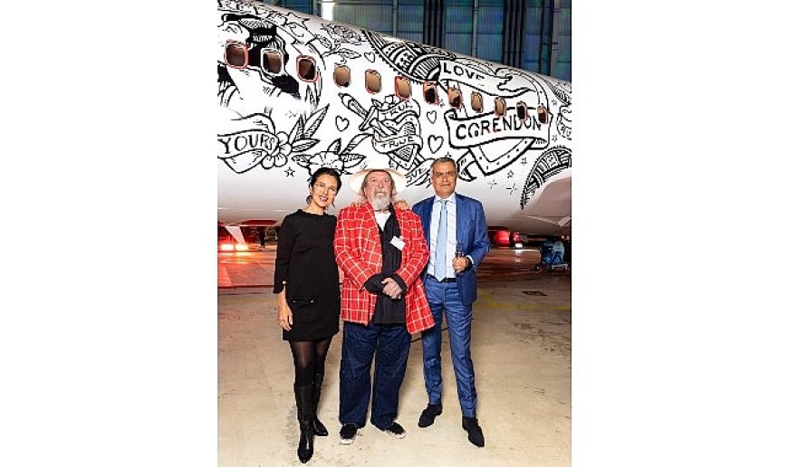 Dünyanın tamamen dövme tasarımlı ilk uçağı havalandı   