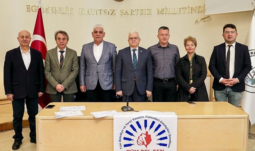 Burhaniye Belediyesi ile Tüm Belediye ve Yerel Yönetim Hizmetleri Emekçileri Sendikası (TÜM BEL-SEN) arasında sözleşme imzalandı.