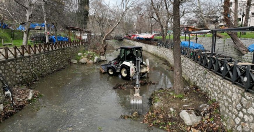 Büyükşehir'den Misi'de dere ve çevre temizliği