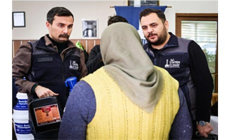 Çiftçiye buzağı kiti ve dezenfektan desteği