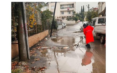 Yenişehir Belediyesi Yağışa Karşı Sahada: Merkez ve Kırsalda Eş Zamanlı Müdahale