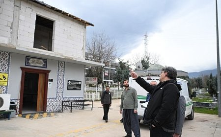 Başkan Kocaman’dan Cenaze Hizmetleri Binası’na İnceleme