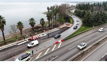 Gölcük kuzey yan yol da trafiğe açıldı