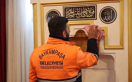 Bayrampaşa’da camiler Ramazan’a hazırlanıyor