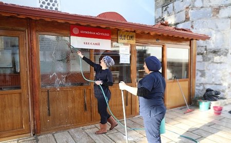 Ramazan öncesi ibadethanelerde kapsamlı temizlik seferberliği