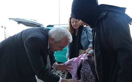 Başkan Şadi Özdemir “Anne Taksi”nin direksiyonuna geçti