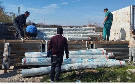 Büyükşehir Belediyesi’nden üreticiye sera naylonu desteği