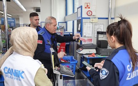 Canik Zabıtası Göz Açtırmıyor: Marketlere Sıkı Denetim