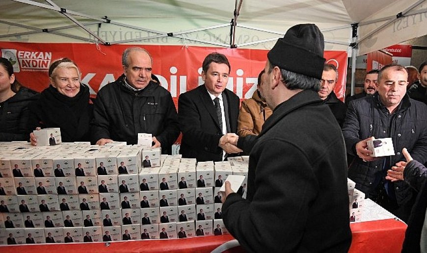 Başkan Aydın, Berat Kandili’nde Vatandaşlarla Buluştu