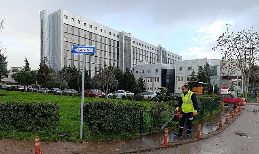 Hastane bahçeleri Büyükşehir’le daha güzel