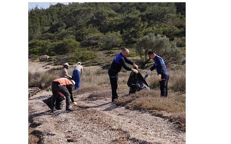 Lastikler, Naylon Atıklar ve Cam Şişeler Çevre Gönüllüleri Tarafından Titizlikle Toplandı.