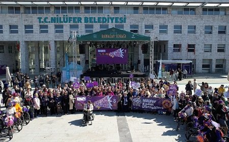Nilüfer’de kadınlar tek ses oldu: “Eşitlik Ses İster Biz Buradayız”