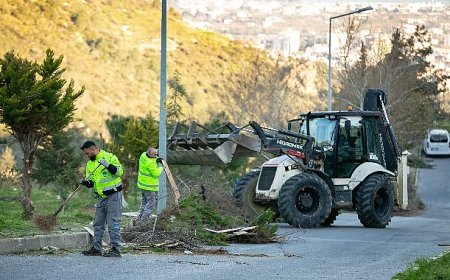 Narlıdere Belediyesi'nden kapsamlı bahar temizliği