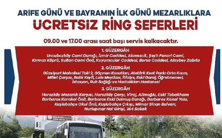 Büyükşehir’den Bayram’da Mezarlıklara Ücretsiz Ulaşım Hizmeti