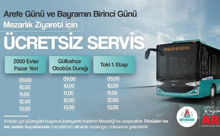 Mezarlık Ziyaretleri İçin Ücretsiz Seferler Düzenlenecek