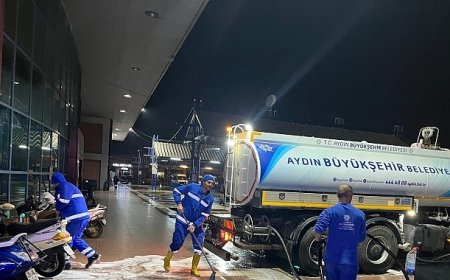 Başkan Çerçioğlu’ndan Bayram Öncesi Otobüs Terminallerinde Temizleme Çalışması