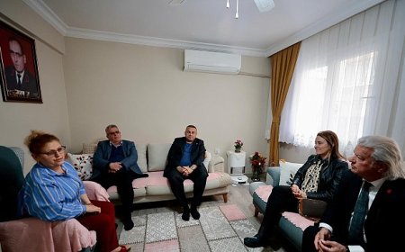 Başkan Mutlu’dan şehit eşine anlamlı ziyaret