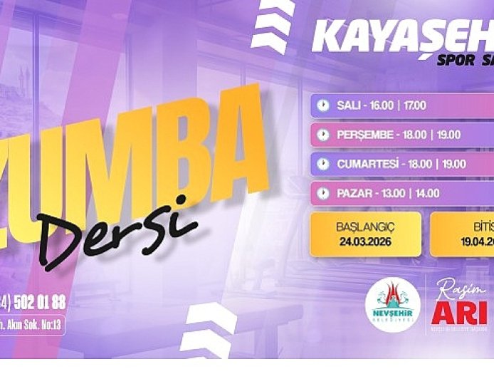 Nevşehir Kayaşehir’de Zumba Dönemi Başlıyor