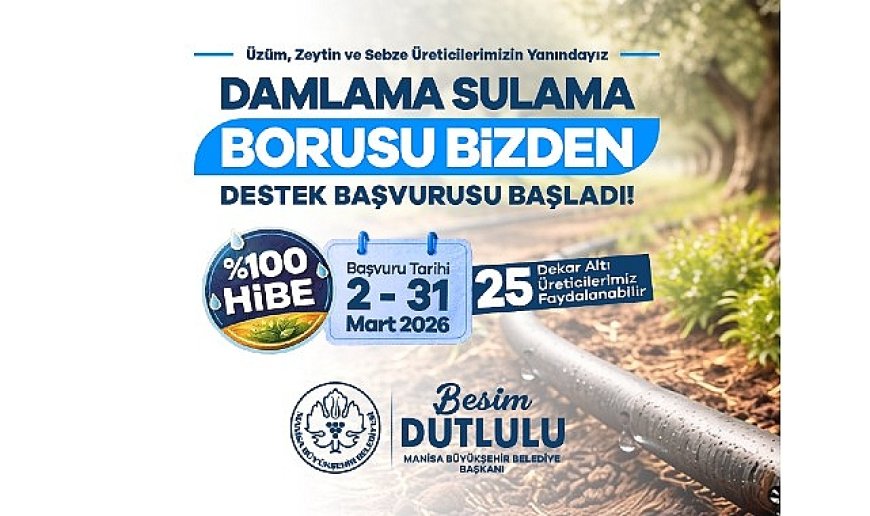 Büyükşehir’den Üreticilere Yüzde 100 Hibe Desteği