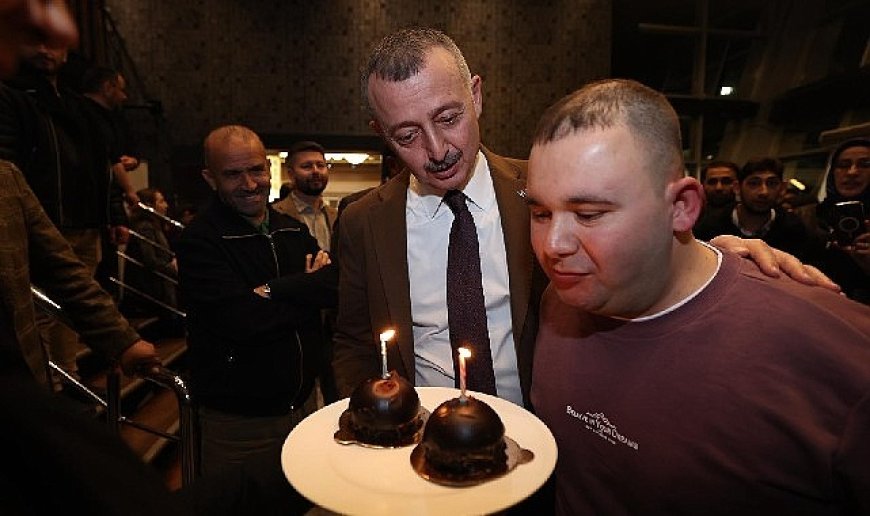 Büyükakın'dan Arif'e doğum günü sürprizi