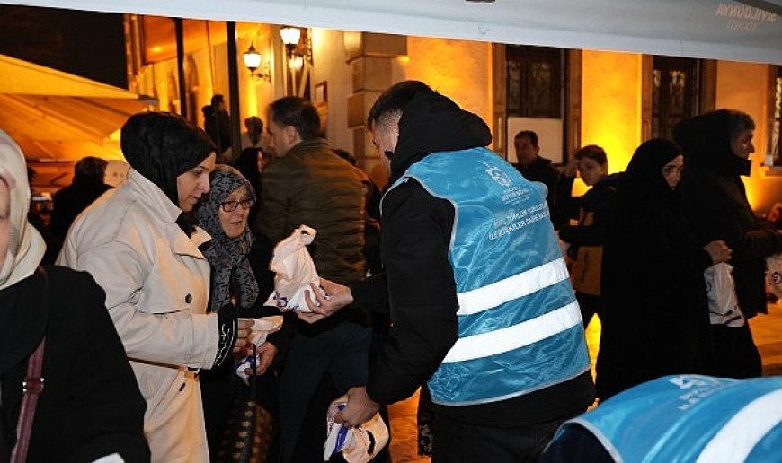 Büyükşehir’den kandil simidi ikramı