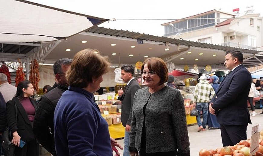 Başkan Hatice Gençay’dan, Pazar Esnafına Bayram Öncesi Ziyaret