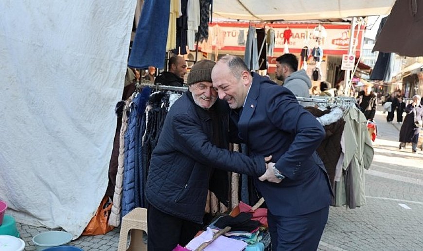 Başkan Selçuk Yıldız’dan Bayram Sonrası Pazar Ziyareti: 'Hemşehrilerimizle Gönül Gönüleyiz