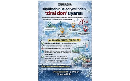 Büyükşehir’den üreticilere “zirai don” uyarısı