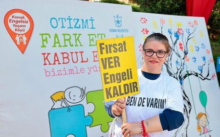 Konak’ta Otizm Farkındalık Günü’nde ‘Biz de Varız’ dediler