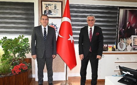 ATSO Başkanı Hacısüleyman’dan Başkan Topaloğlu’na ziyaret