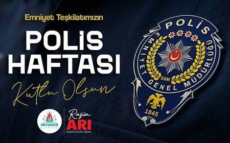 Başkan Arı, Türk Polis Teşkilatının 181. Kuruluş Yıl Dönümünü Kutladı