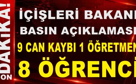Bakan Çiftçi: Okul saldırısında 8'i öğrenci 9 kişi hayatını kaybetti