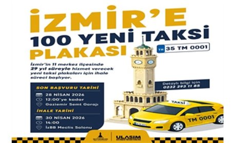 İzmir’in kent merkezine 100 yeni taksi