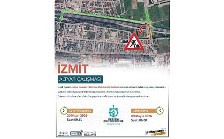 Çalışma süresince cadde trafiğe kapalı kalacak