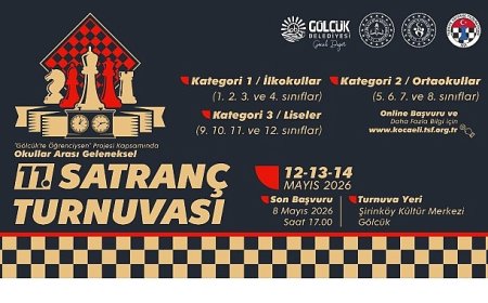 Gölcük’te 11. Geleneksel Satranç Turnuvası Başlıyor
