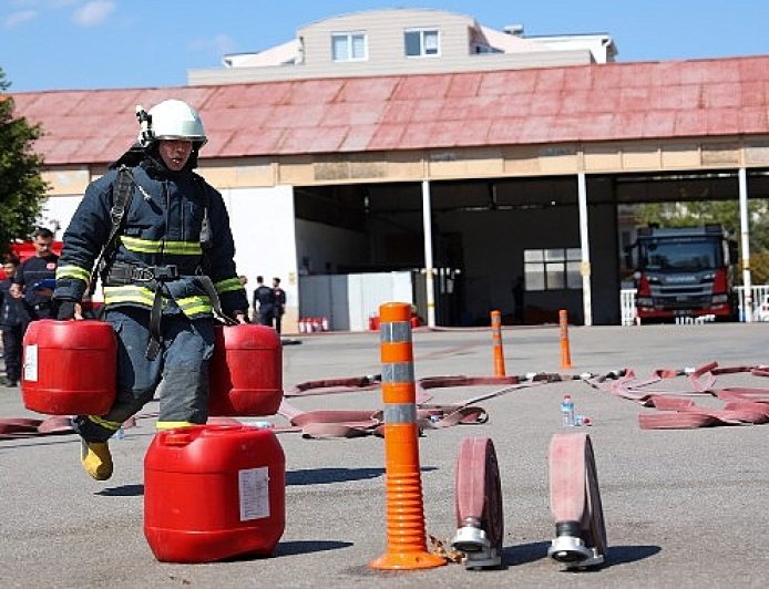 Antalya itfaiyesinin taze kanları göreve hazır