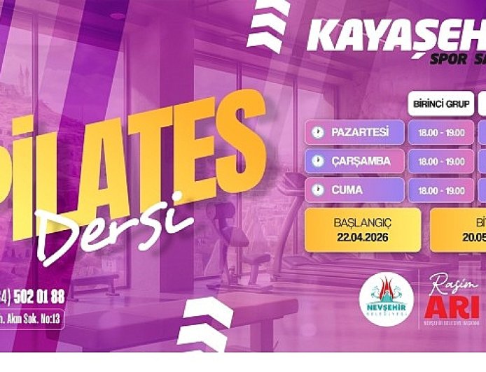 Nevşehir’de Kadınlara Özel Pilates Ders Kayıtları Başladı