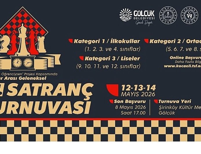 Gölcük’te 11. Geleneksel Satranç Turnuvası Başlıyor