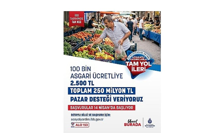 İstanbul’da Sosyal Yardımlar Genişliyor